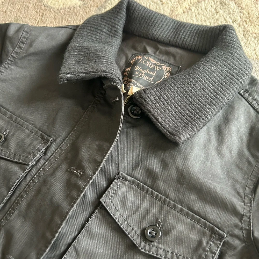 Jcrew black utility jacket, Women’s Small